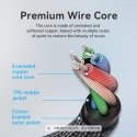 Vention Cotton Braided TRRS 3.5mm Male to 3.5mm Female Audio Extension Cable 3M Black Aluminum Alloy Vention Cotton Braided TRRS 3.5mm Male to 3.5mm Female Audio Extension Cable 3M Black Aluminum Alloy