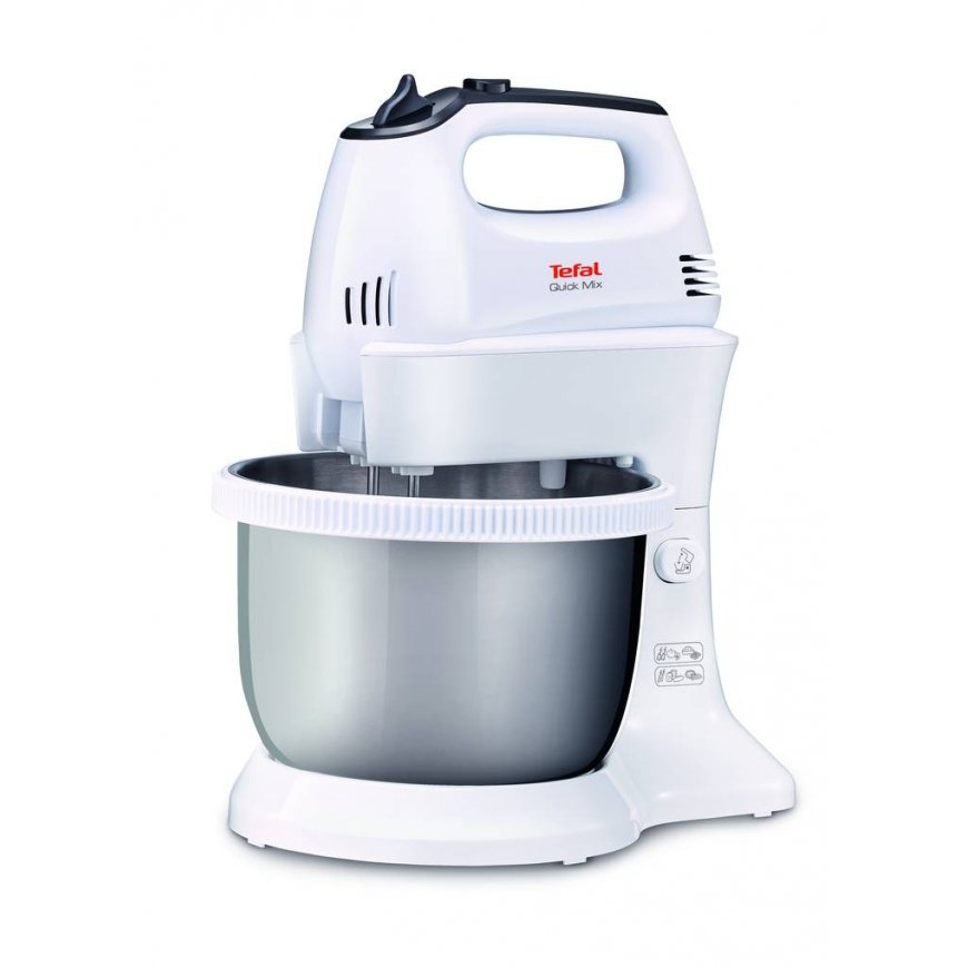 Tefal HT312138 tehosekoitin Seisova tehosekoitin 300 W Hopea, Valkoinen