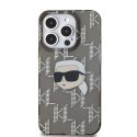 Apple iPhone 16 Pro hardcase IML Karl Head Electroplated Black Apple iPhone 16 Pro hardcase IML Karl Head Electroplated Black