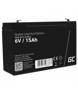 Green Cell AGM40 UPS-aku VRLA AGM 6 V 15 Ah