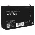 Green Cell AGM40 UPS akumuliatorius VRLA AGM 6 V 15 Ah