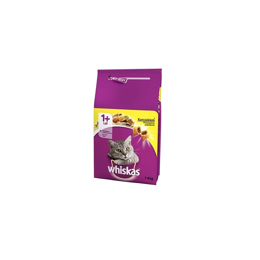 Whiskas 5900951014352 kissojen kuivamuona 14 kg Aikuinen Kana