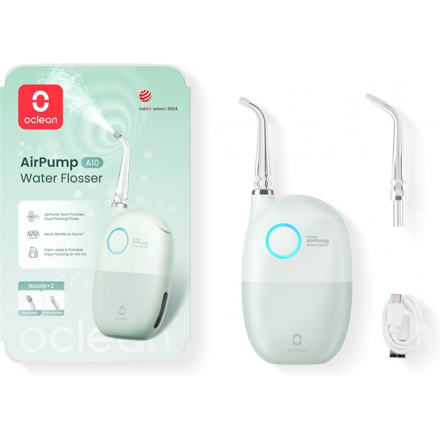 Oclean AirPump A10 -hammasvälisuihku, vihreä