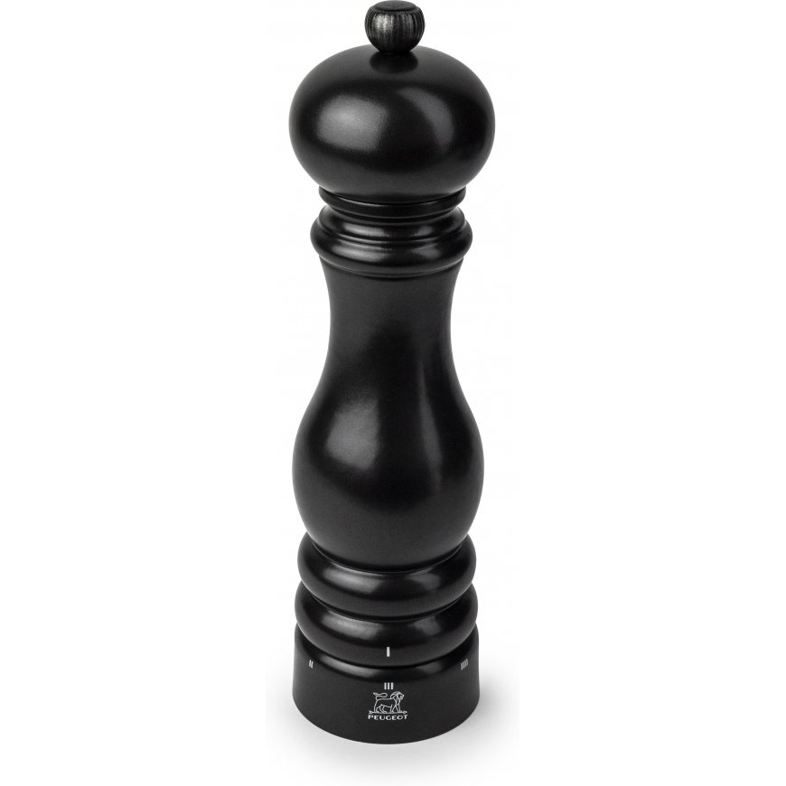 Peugeot Paris Satin Black pepper mill, 22 cm