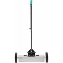 MSW Magnetic broom for collecting nail chips on wheels, width 45 cm MSW Magnetic broom for collecting nail chips on wheels, width 45 cm