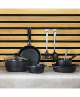 Pot set aluminiowych with pan and accessories Symphony 12-elementowy AMBITION