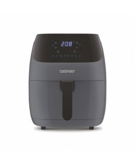 Zelmer ZAF5502G gruzdintuvė Vienas 5 L Autonominės 1500 W Mažai riebalų naudojanti gruzdintuvė Juoda, Pilka
