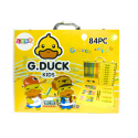 Lean Toys Art set in a suitcase Yellow duck 84 El