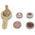 Viga Toys Medinis kavos virimo aparatas žalias + priedai