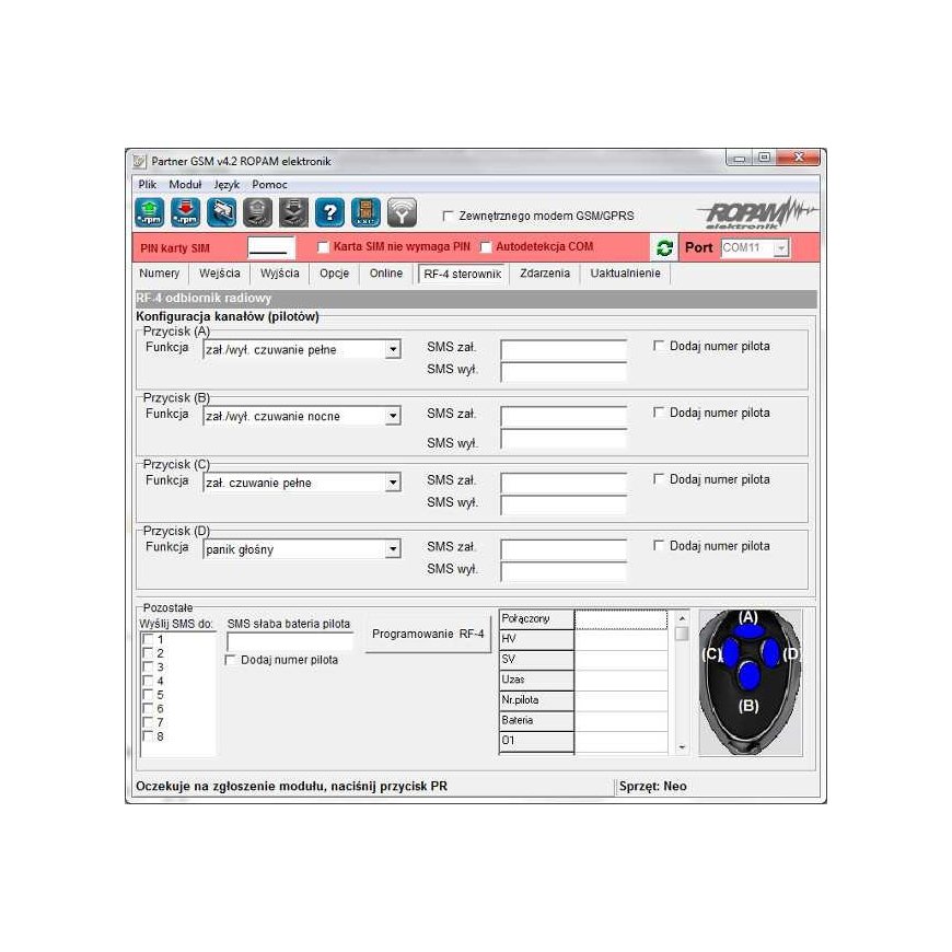 ROPAM STEROWNIK RADIOWY - Set RF-4C-2K (2 PILOTY) – 3