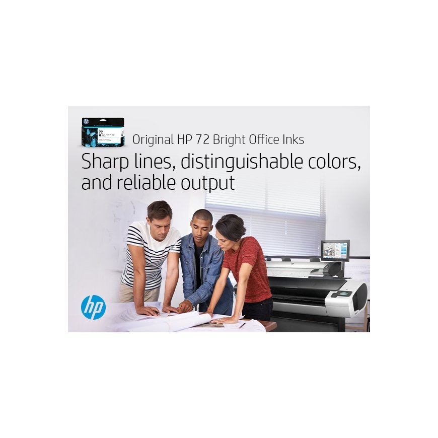 HP 72 130 ml juodo rašalo nuotraukų kasetė – 5