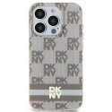 Case DKNY DKHMP14XPCPVSLE iPhone 14 Pro Max 6.7" beige/beige hardcase Leather Checkered Mono Pattern MagSafe Case DKNY DKHMP14XPCPVSLE iPhone 14 Pro Max 6.7" beige/beige hardcase Leather Checkered Mono Pattern MagSafe
