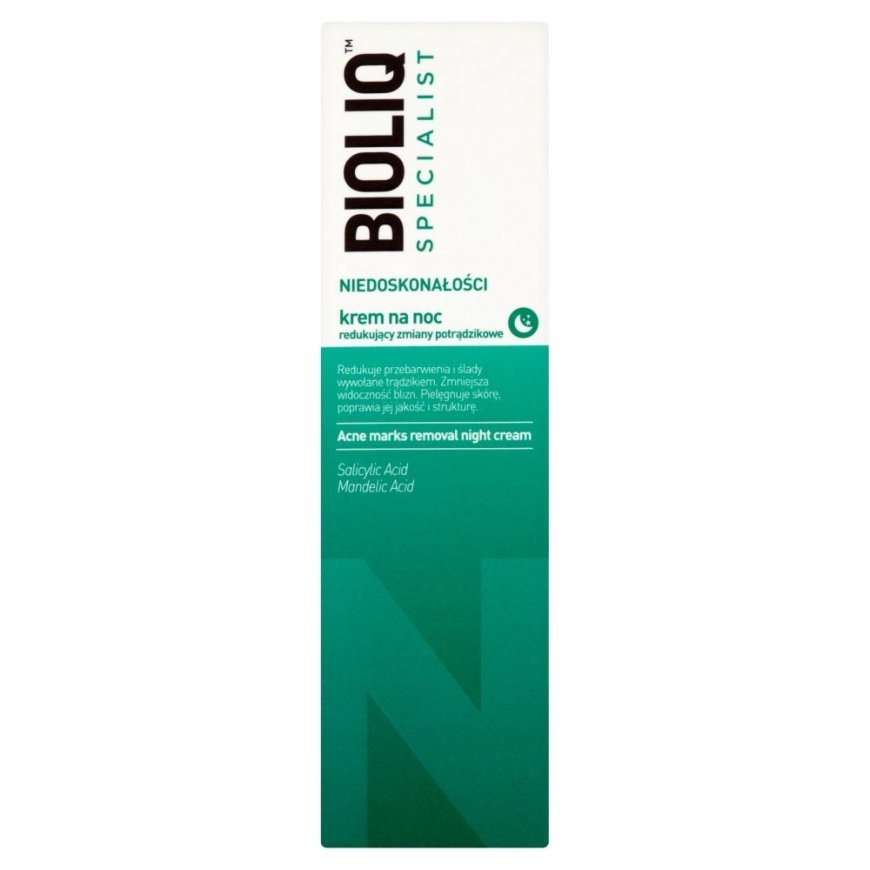 Kremas Bioliq Specialist, naktinis, mažinantis spuogus, 30 ml