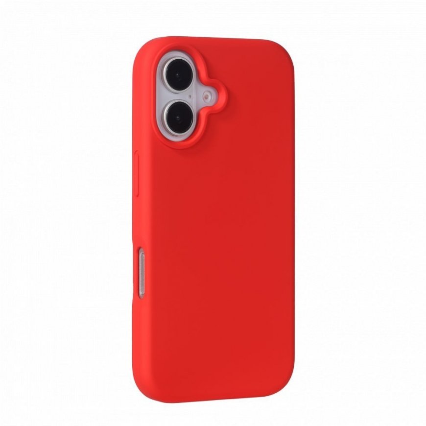 Apple iPhone 16 Premium Magsafe Soft Touch Silicone Case Red