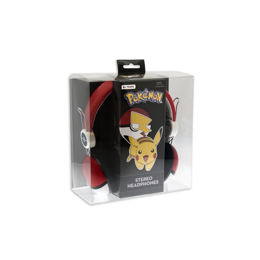 OTL Technologies Pokémon Pokeball Austiņas Vadu Mūzika Melns, Sarkans, Balts – 2