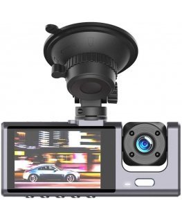 XO camera car XJ03 front rear recorder FullHD black