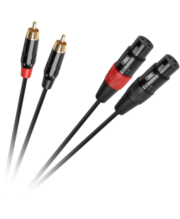 Cabletech XLR - 2RCA connecting cable 1m