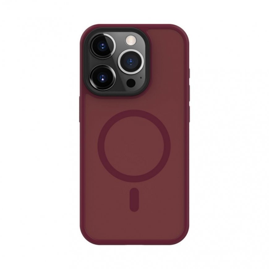 Apple iPhone 15 Pro Max Hybrid Case With Magnetic PC+TPU Plum