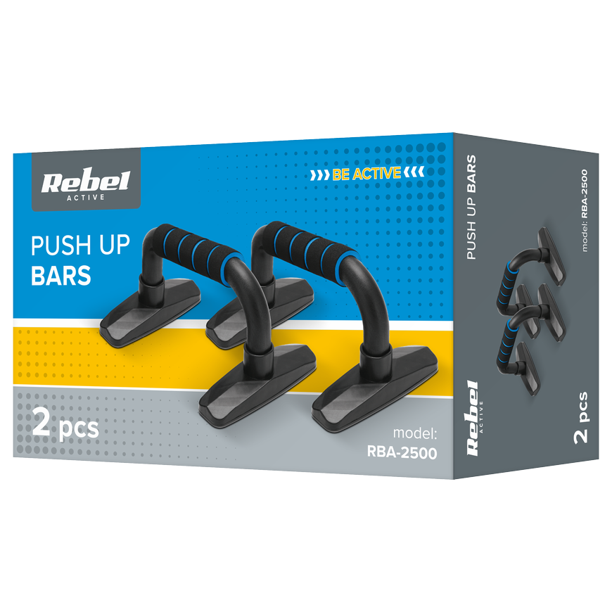 Push-up handles, set of 2, REBEL ACTIVE – 2