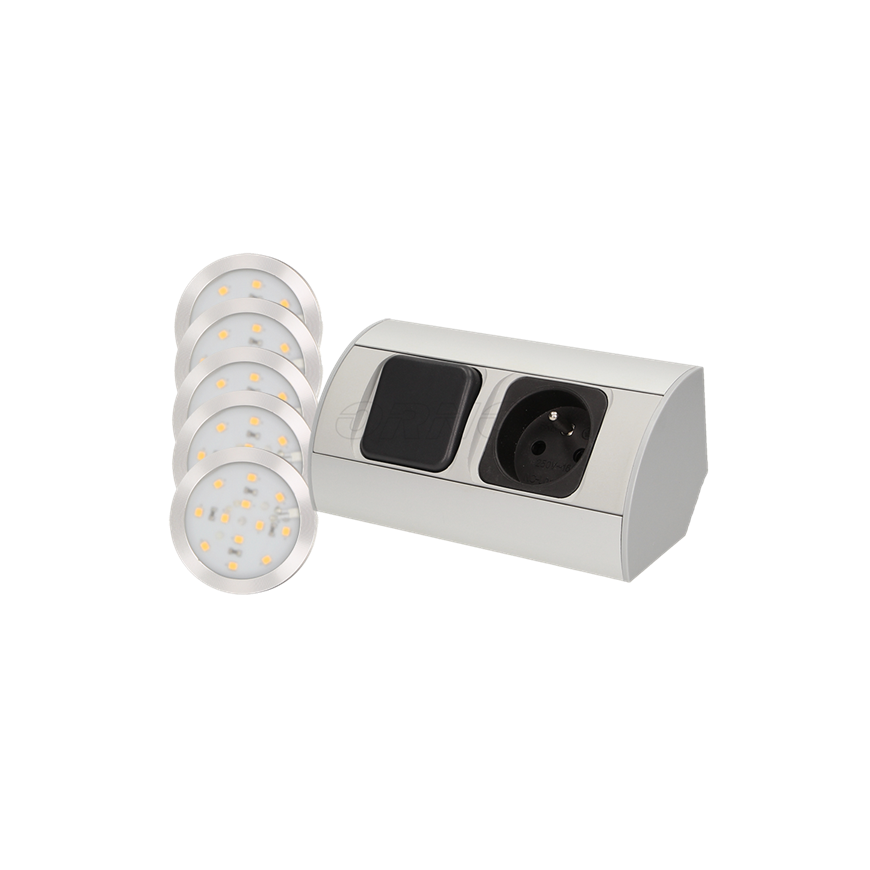 Orno LED furniture fittings set with