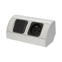 Orno LED furniture fittings set with switch and 1x2P + Z socket Orno LED furniture fittings set with switch and 1x2P + Z socket