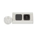 Orno LED furniture fittings set with switch and 1x2P + Z socket Orno LED furniture fittings set with switch and 1x2P + Z socket