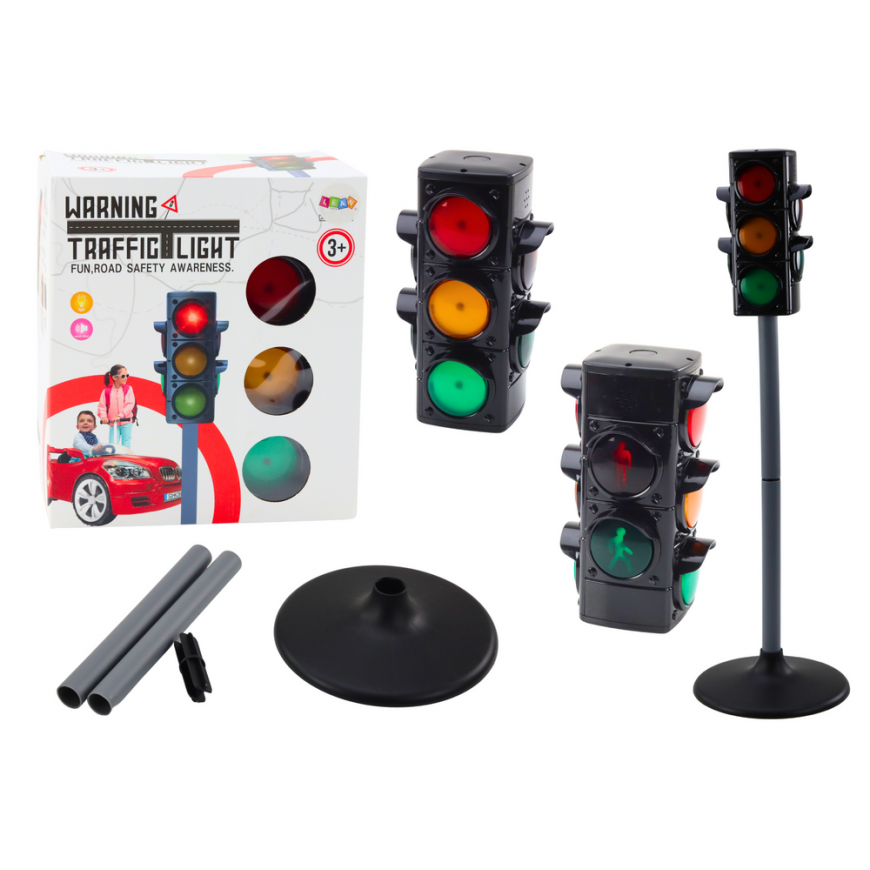 Lean Toys Šviesoforas mokomajam žaidimo šviesos garsui