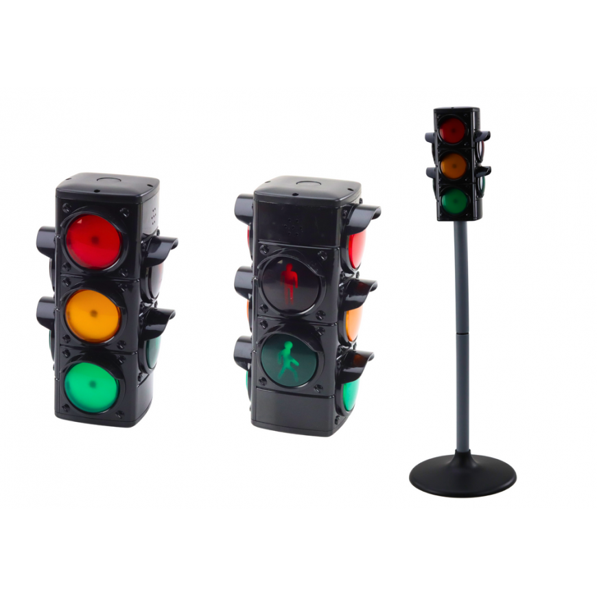 Lean Toys Traffic light for educational game light sound – 2