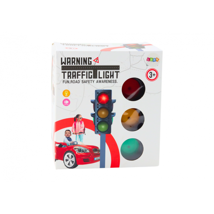 Lean Toys Šviesoforas mokomajam žaidimo šviesos garsui – 4