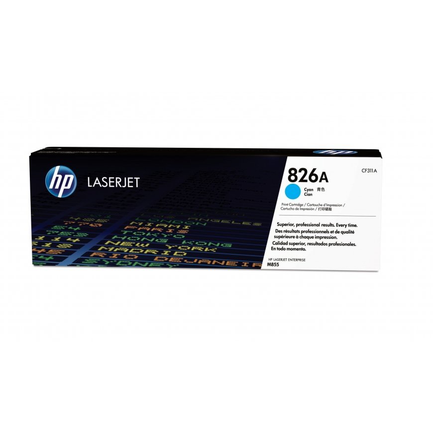HP 826A, Оригинальный лазерный картридж LaserJet, Голубой