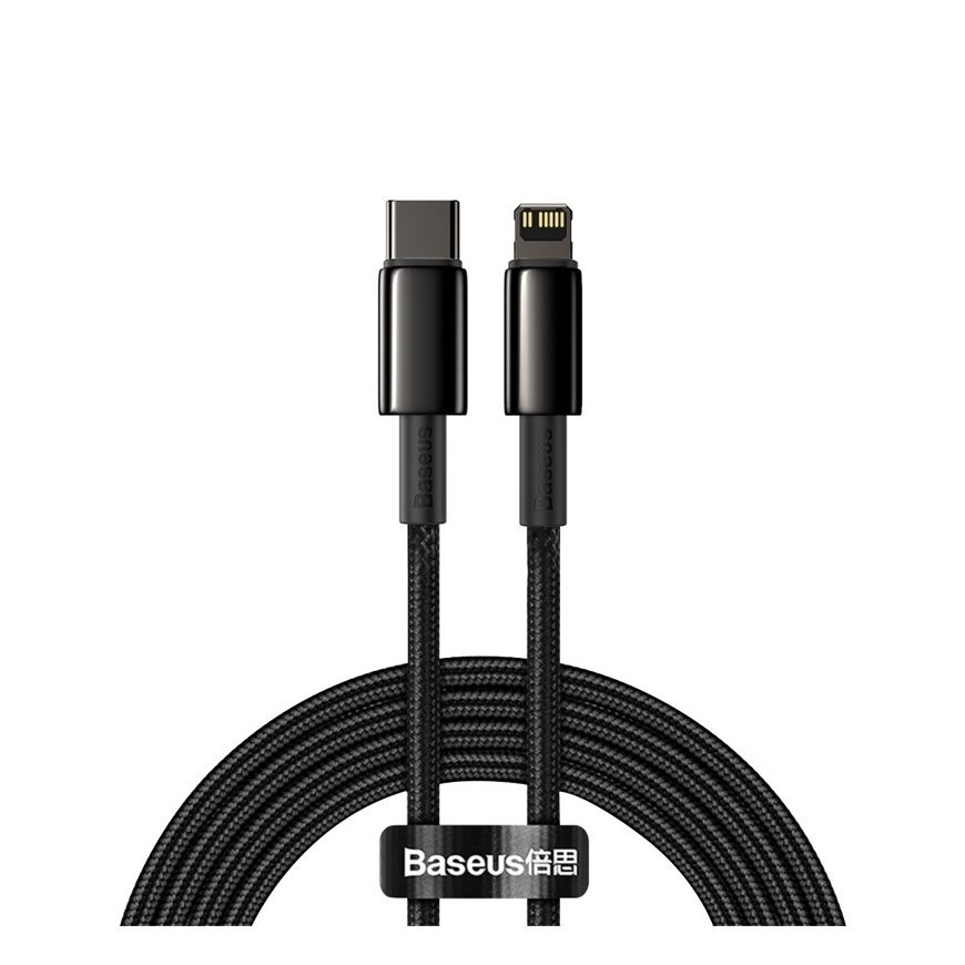 Baseus Tungsten Gold 2 m Juoda
