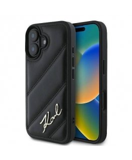 Apple iPhone 16 hardcase Quilted Signature Black