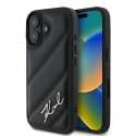 Apple iPhone 16 hardcase Quilted Signature Black Apple iPhone 16 hardcase Quilted Signature Black