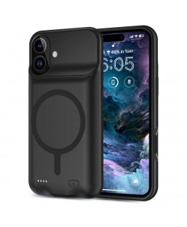 Tech-Protect PowerCase MagSafe Case with 7000mAh Powerbank for iPhone 16 - Black