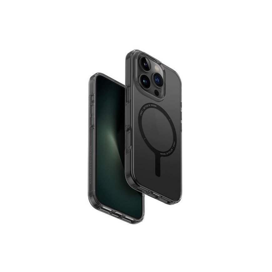 Uniq Clario case iPhone 16 Pro 6.3" Magclick Charging smoke/smoke