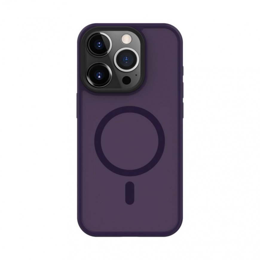 Apple iPhone 14 Pro Max Hybrid Case With Magnetic PC+TPU Deep Purple