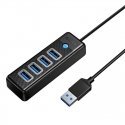 Orico Hub USB to 4x USB 3.0, 5 Gbps, 0.15m (Black) Orico Hub USB to 4x USB 3.0, 5 Gbps, 0.15m (Black)