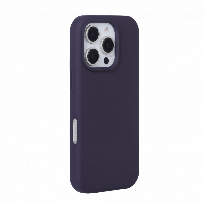 Apple iPhone 16 Pro Premium Magsafe Soft Touch Silicone Case Deep Purple