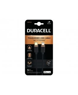 Duracell USB9012A кабель с разъемами Lightning Черный