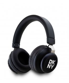 - DKNY PU Leather Stack Logo Wireless Headphone Black