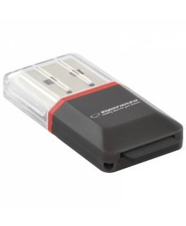 Esperanza EA134K karšu lasītājs USB 2.0 Melns, Sudrabs, Caurspīdīgs