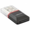 Esperanza EA134K kortelių skaitytuvas USB 2.0 Juoda, Sidabras, Permatomas Esperanza EA134K kortelių skaitytuvas USB 2.0 Juoda, Sidabras, Permatomas