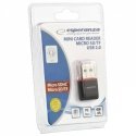 Esperanza EA134K kortelių skaitytuvas USB 2.0 Juoda, Sidabras, Permatomas Esperanza EA134K kortelių skaitytuvas USB 2.0 Juoda, Sidabras, Permatomas
