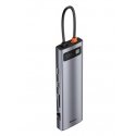 Baseus Metal Gleam Series 11-in-1 Vielinis USB 3.2 Gen 1 (3.1 Gen 1) Type-C Pilka Baseus Metal Gleam Series 11-in-1 Vielinis USB 3.2 Gen 1 (3.1 Gen 1) Type-C Pilka