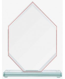Detail Glass trophy with glued base