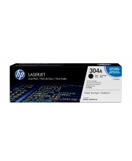 HP 304A, Упаковка 2шт, Оригинальные лазерные картриджи LaserJet, Черные
