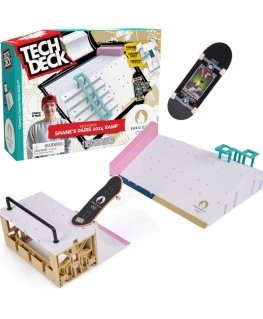 Tech Deck set fingerboard Rampa Shane's Ramp + kolorowa Skateboard collector Paris 2024