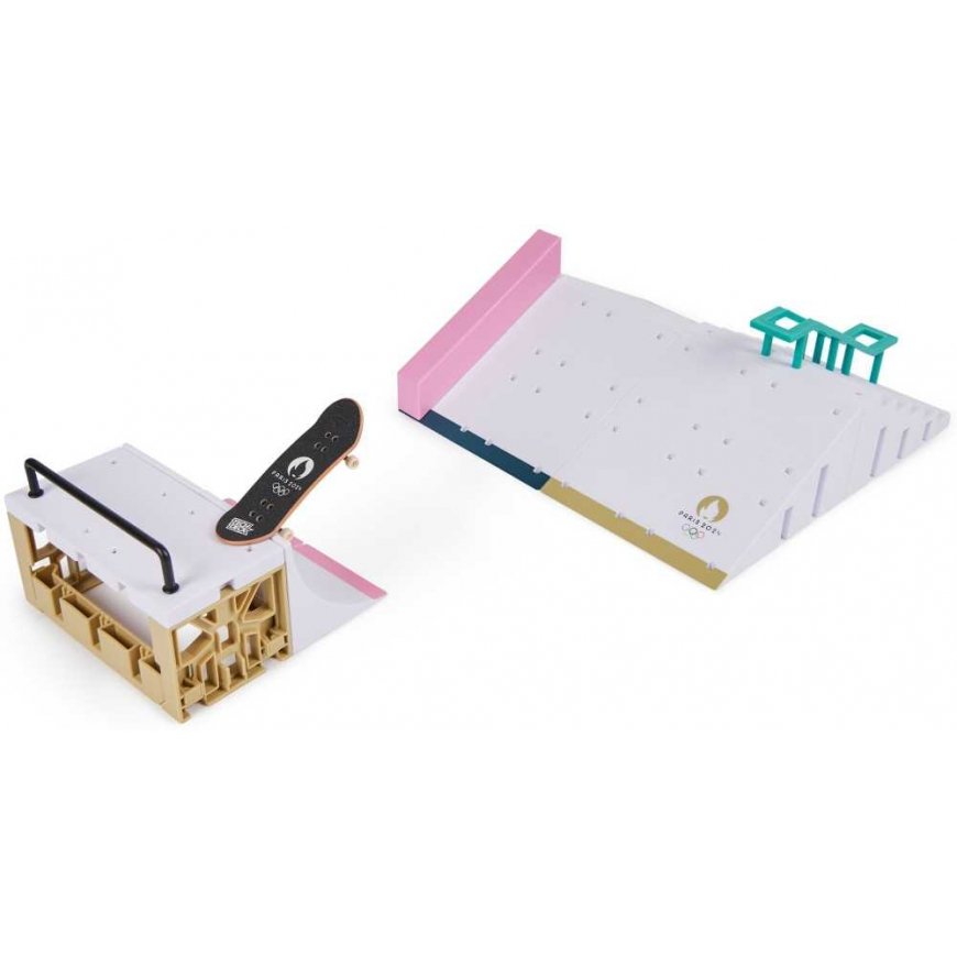 Tech Deck set fingerboard Rampa Shane's Ramp + kolorowa Skateboard collector Paris 2024 – 3