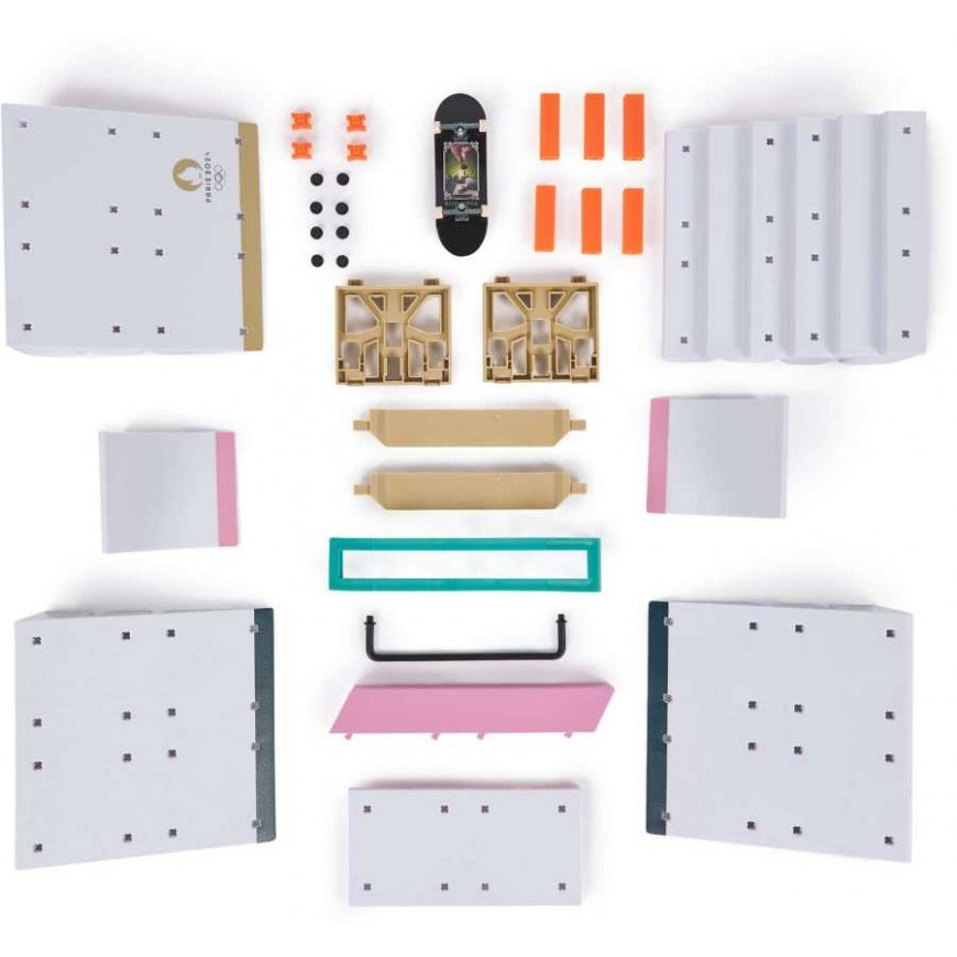 Tech Deck set fingerboard Rampa Shane's Ramp + kolorowa Skateboard collector Paris 2024 – 4