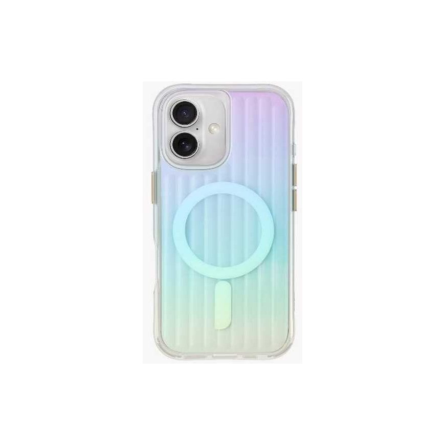 Dėklas UNIQ etui Coehl Linear iPhone 16 6.1" Magnetic Charging opal/iridescent